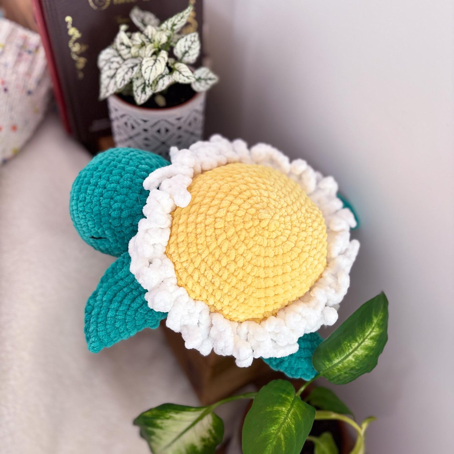 Tortue marguerite XL 🌼